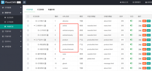 PbootCMS灵活的多层级URL地址模式配置详细教程